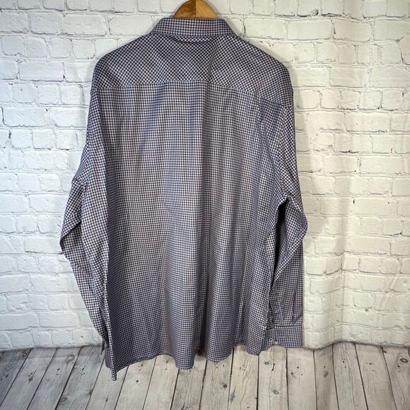 Johnston & Murphy XC 4 Extreme Comfort XXL Houndstooth Long Sleeve Button Down - Picture 6 of 9